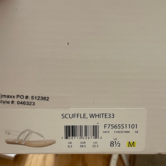 Fergie Scuff White Sandals - Picture 2 of 4